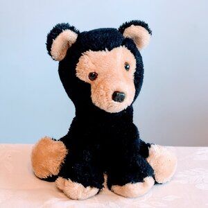 VTG 1982 R. Dakin Black Bearfoot Bear Cub Plush Stuffed Animal 10" Nutshells